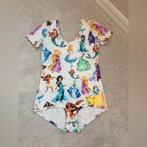 Wild Rich Kids Adult Watercolor Princesses Bodysuit Leo, size 6